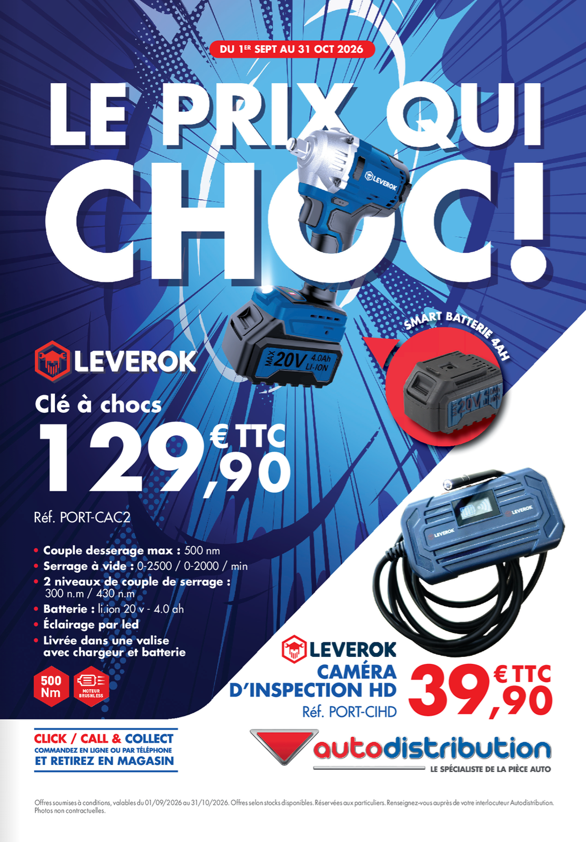 CATALOGUE PROMO
1er septembre au 31 octobre 2026