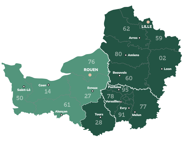 Carte des magasins U